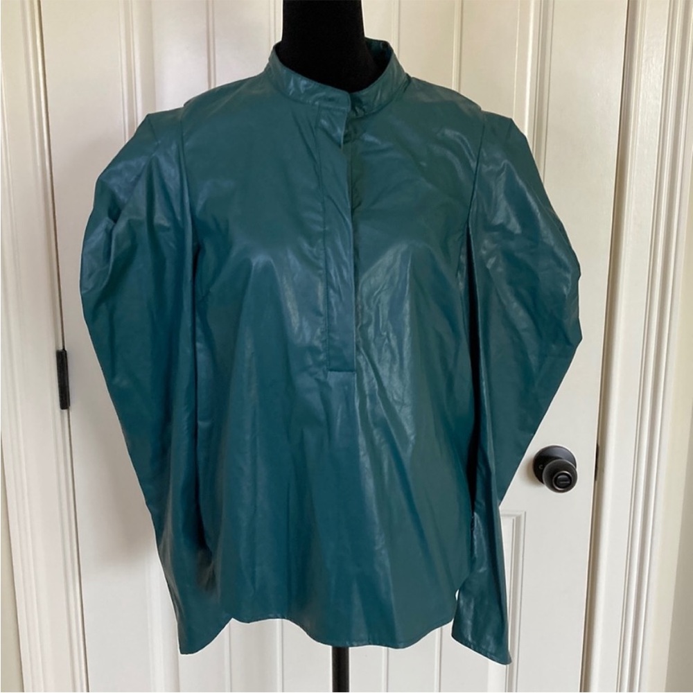 Karlie Faux Leather Top